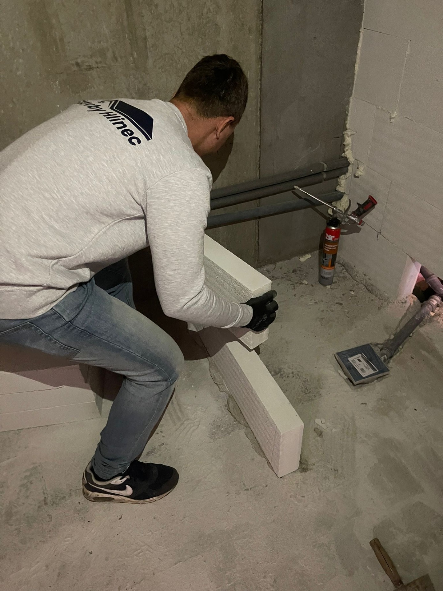 Zdění nových příček